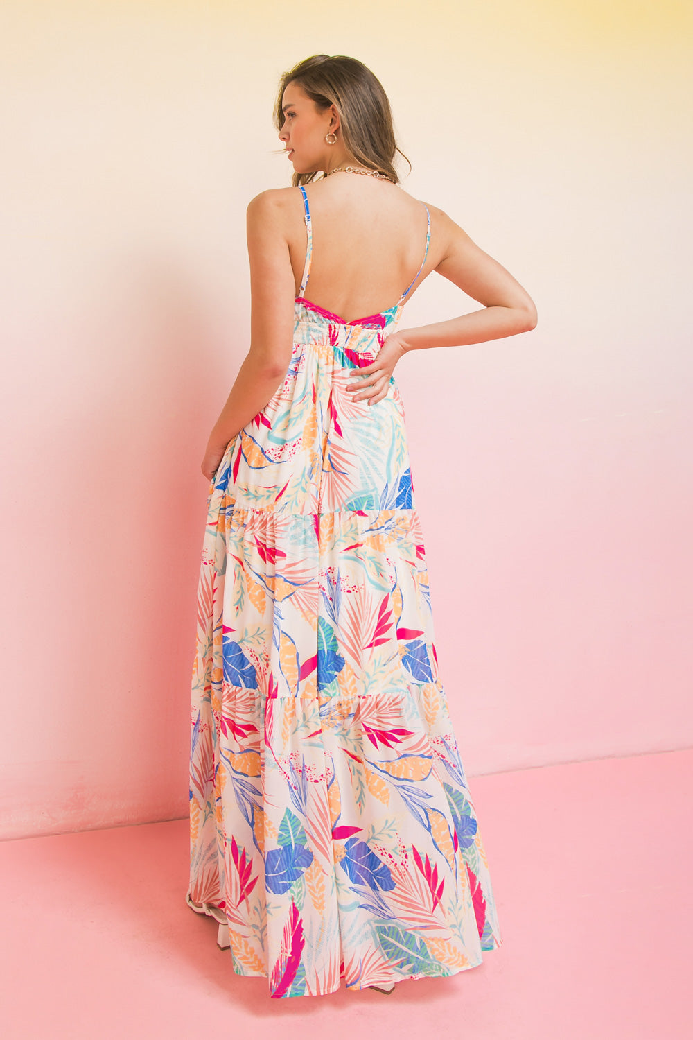 Fancy Florals Woven Maxi Dress