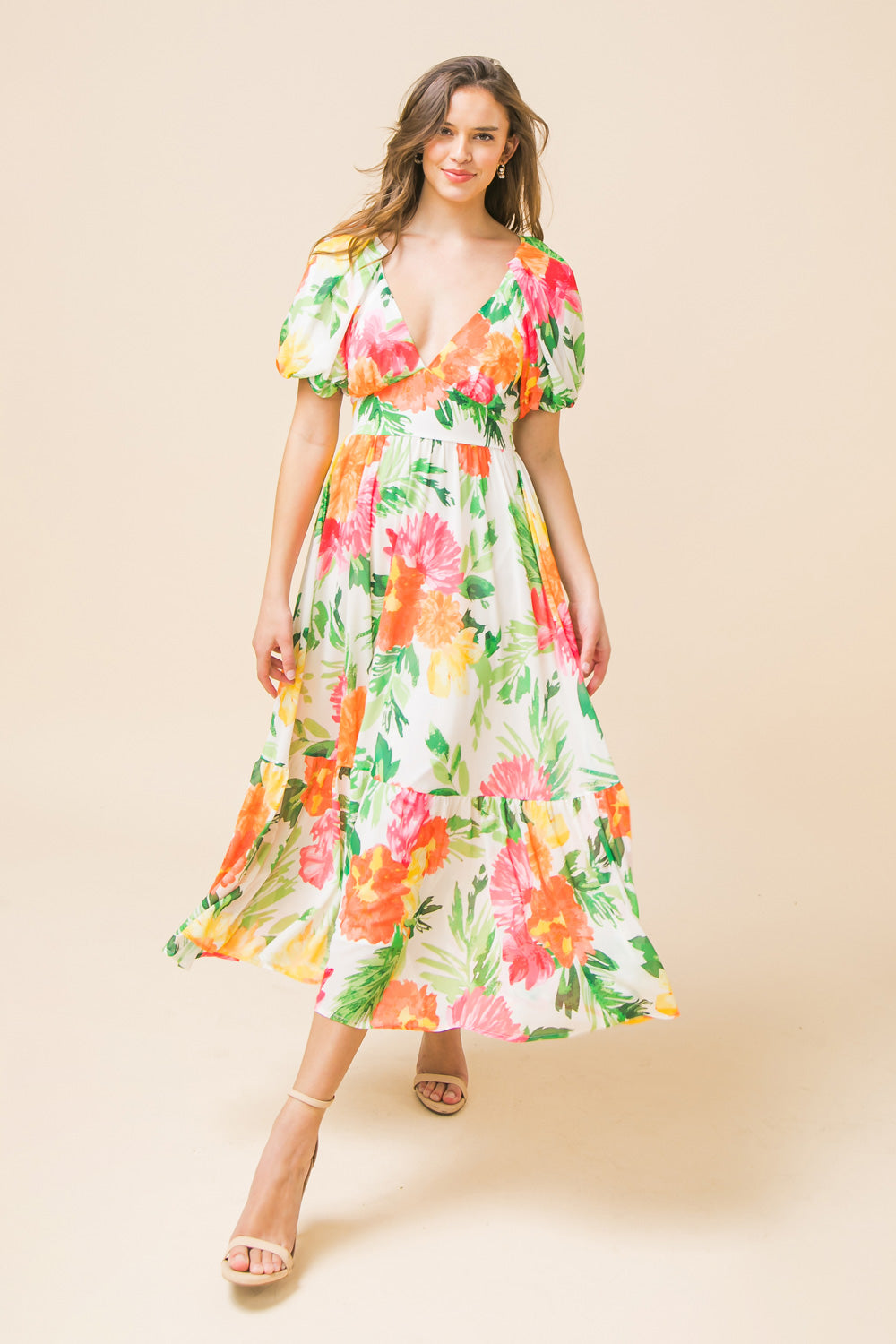 Marvelous Time Woven Midi Dress